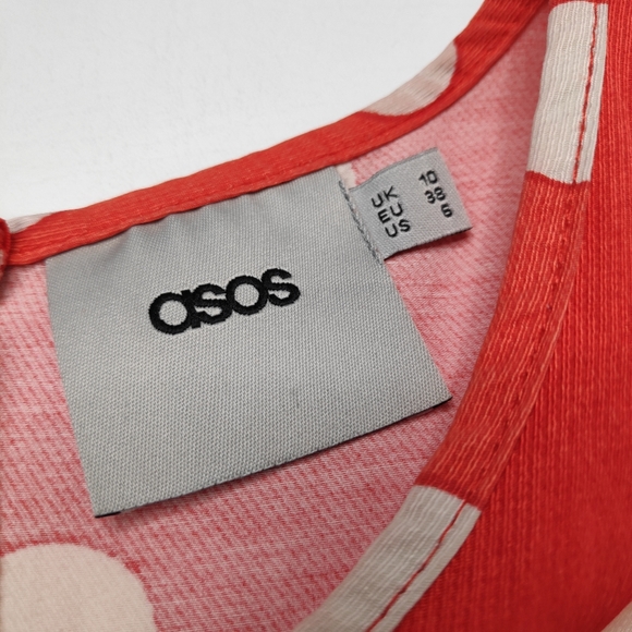 ASOS Sleeveless Top With Spot Print and Peplum 6 - Picture 3 of 11